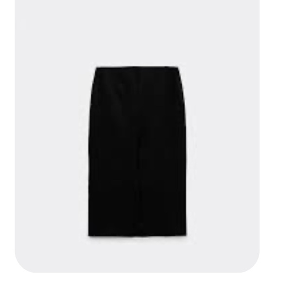 ZARA PENCIL SKIRT WITH SLIT S - Picture 4 of 4